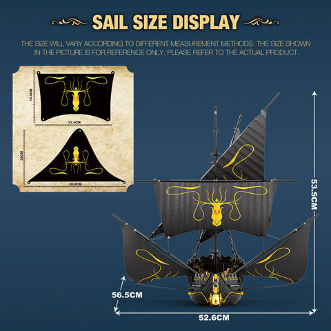 Mocsage European Medieval Fantasy Film Silent Ship Style Model Building Blocks Set (1560PCS) Mocsage European Medieval Fantasy Film Silent Ship Style Model Building Blocks Set (1560PCS)