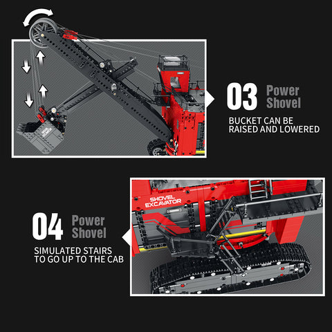 Electric Mining Shovel Model  Building Blocks MOC Set Toys  (2968PCS/RC Version) Electric Mining Shovel Model  Building Blocks MOC Set Toys  (2968PCS/RC Version)