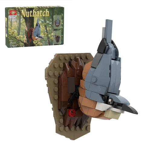 Mocsage MOC-205034 Nuthatch Bird Building Blocks Set (176PCS) Mocsage MOC-205034 Nuthatch Bird Building Blocks Set (176PCS)