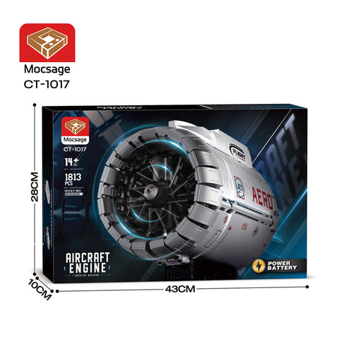 Mocsage Turbo Aircraft Engine Building Blocks Set (1813PCS) Mocsage Turbo Aircraft Engine Building Blocks Set (1813PCS)