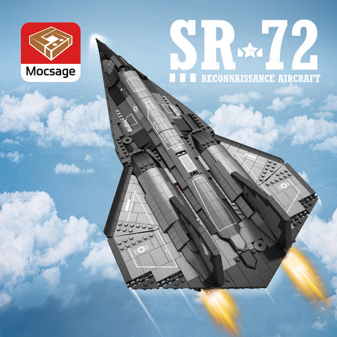 Mocsage 1/35 Darkstar SR-72 UAV Model DIY Assembly Building Blocks Set (2071PCS) Mocsage 1/35 Darkstar SR-72 UAV Model DIY Assembly Building Blocks Set (2071PCS)