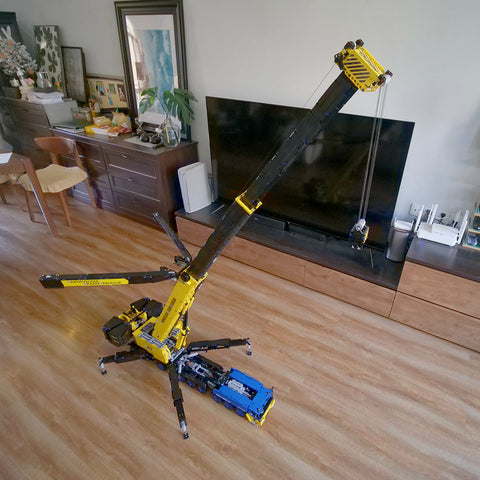 MOC Small Particles V3.0 1/20  2.4G RC Mobile LTM1750-9.1  All-terrain Crane Building Blocks  Construction Vehicle Model  (7778PCS) MOC Small Particles V3.0 1/20  2.4G RC Mobile LTM1750-9.1  All-terrain Crane Building Blocks  Construction Vehicle Model  (7778PCS)