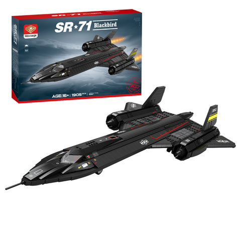 Mocsage SR71 Blackbird Tactical Aircraft Module MOC Building Blocks Set (1905PCS) Mocsage SR71 Blackbird Tactical Aircraft Module MOC Building Blocks Set (1905PCS)