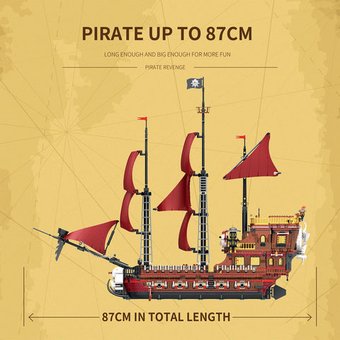 Corasir Revenge Corsair Series  Building Blocks Assembly MOC  Toy STEM Set (3066PCS) Corasir Revenge Corsair Series  Building Blocks Assembly MOC  Toy STEM Set (3066PCS)