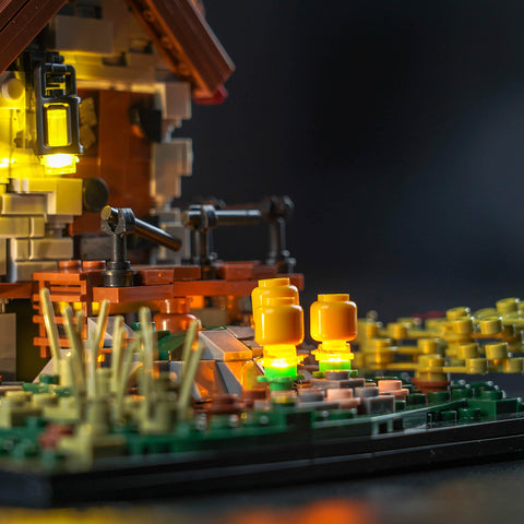 Windmill Model Building Blocks  Set Light Module Deco Kit  (Yellow) Windmill Model Building Blocks  Set Light Module Deco Kit  (Yellow)