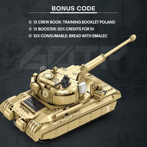 Mocsage 1/28 Scale 60TP Tank Building Blocks Set (1128PCS) Mocsage 1/28 Scale 60TP Tank Building Blocks Set (1128PCS)