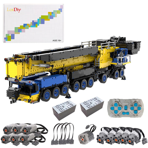 MOC Small Particles V3.0 1/20  2.4G RC Mobile LTM1750-9.1  All-terrain Crane Building Blocks  Construction Vehicle Model  (7778PCS) MOC Small Particles V3.0 1/20  2.4G RC Mobile LTM1750-9.1  All-terrain Crane Building Blocks  Construction Vehicle Model  (7778PCS)