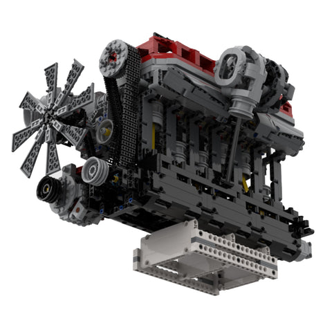 SOHC 3.0L Turbocharged Inline Six-cylinder Four-stroke MOC Engine Model Building Blocks Set Toy (1985PCS) SOHC 3.0L Turbocharged Inline Six-cylinder Four-stroke MOC Engine Model Building Blocks Set Toy (1985PCS)