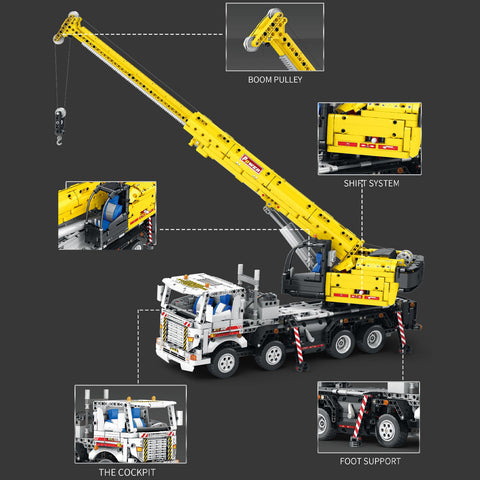 RC Autocrane Engineering  Vehicle Building Blocks Assembly  MOC Toy STEM Set (2206PCS) RC Autocrane Engineering  Vehicle Building Blocks Assembly  MOC Toy STEM Set (2206PCS)