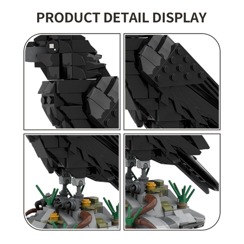 Mocsage MOC-217187 Raven Bird Building Blocks Set (357PCS) Mocsage MOC-217187 Raven Bird Building Blocks Set (357PCS)
