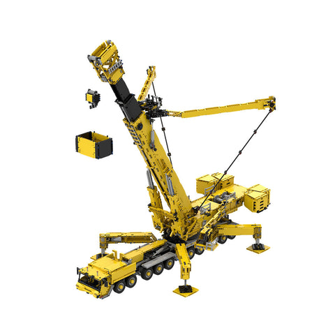 LTM11200 v2.0 Ultra Large Engineering Crane Model with 14 Motors Small Particle Building Blocks MOC Set (Dynamic Version/Yellow/8528PCS) LTM11200 v2.0 Ultra Large Engineering Crane Model with 14 Motors Small Particle Building Blocks MOC Set (Dynamic Version/Yellow/8528PCS)