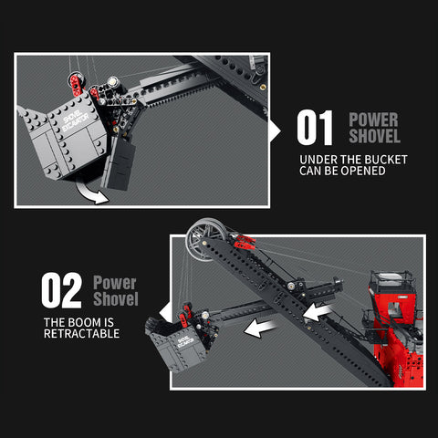 Electric Mining Shovel Model  Building Blocks MOC Set Toys  (2968PCS/RC Version) Electric Mining Shovel Model  Building Blocks MOC Set Toys  (2968PCS/RC Version)