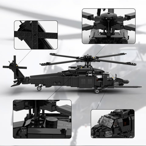Mocsage MH60MBlack Hawk Military Copter Model(1057PCS) Mocsage MH60MBlack Hawk Military Copter Model(1057PCS)