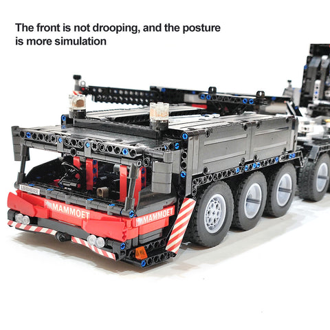 7778Pcs V3 1:20 2.4G 12-Motor  9-Bridge MOC Mobile  LTM1750-9.1 All-road RC Crane  Model DIY Small Particle  Building Block Kit - Red 7778Pcs V3 1:20 2.4G 12-Motor  9-Bridge MOC Mobile  LTM1750-9.1 All-road RC Crane  Model DIY Small Particle  Building Block Kit - Red