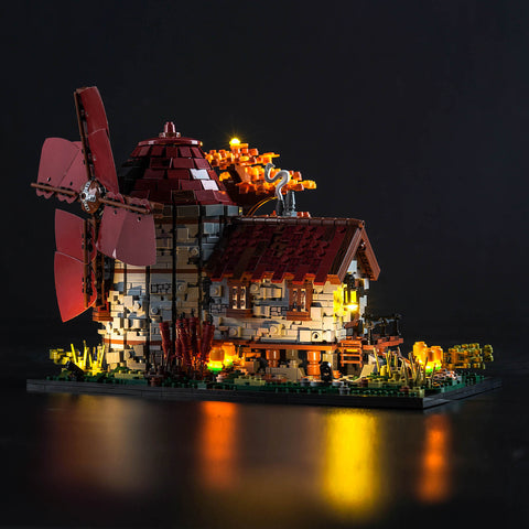 Windmill Model Building Blocks  Set Light Module Deco Kit  (Yellow) Windmill Model Building Blocks  Set Light Module Deco Kit  (Yellow)