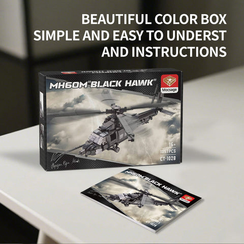 Mocsage MH60MBlack Hawk Military Copter Model(1057PCS) Mocsage MH60MBlack Hawk Military Copter Model(1057PCS)