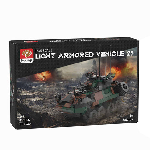 Mocsage  MOC-126469 DIY Assembly LAV-25 Infantry Fighting Vehicle Model Small Particles Building Blocks Set (476PCS) Mocsage  MOC-126469 DIY Assembly LAV-25 Infantry Fighting Vehicle Model Small Particles Building Blocks Set (476PCS)