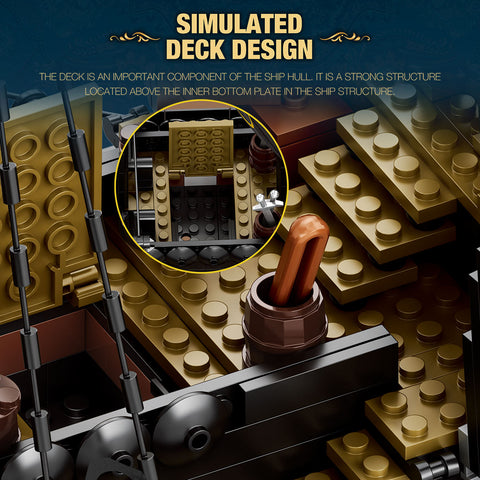 Mocsage European Medieval Fantasy Film Silent Ship Style Model Building Blocks Set (1560PCS) Mocsage European Medieval Fantasy Film Silent Ship Style Model Building Blocks Set (1560PCS)