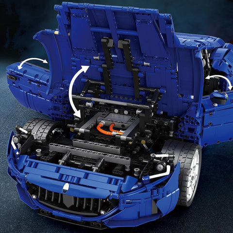 Mocsage 1/8 Scale Maserati Building Blocks Set (Blue/5480PCS) Mocsage 1/8 Scale Maserati Building Blocks Set (Blue/5480PCS)