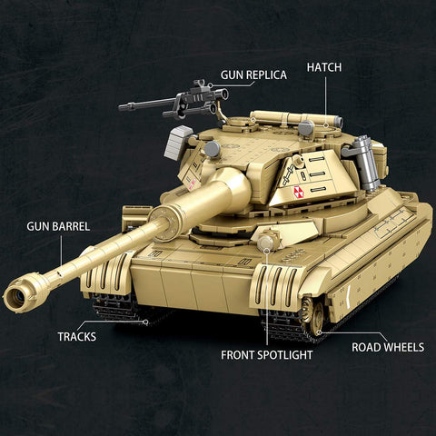 Mocsage 1/28 Scale 60TP Tank Building Blocks Set (1128PCS) Mocsage 1/28 Scale 60TP Tank Building Blocks Set (1128PCS)