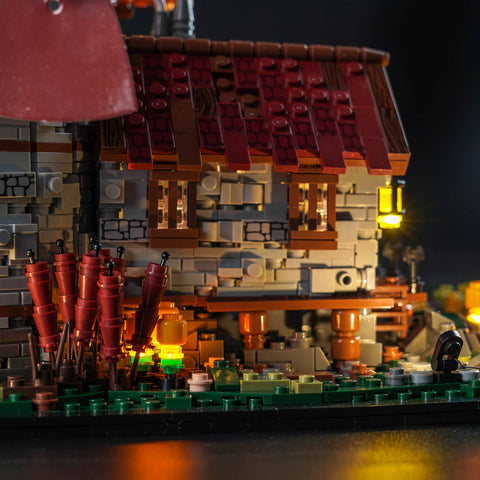 Windmill Model Building Blocks  Set Light Module Deco Kit  (Yellow) Windmill Model Building Blocks  Set Light Module Deco Kit  (Yellow)