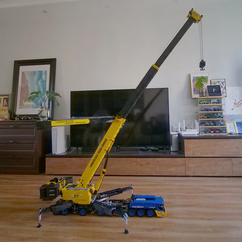 MOC Small Particles V3.0 1/20  2.4G RC Mobile LTM1750-9.1  All-terrain Crane Building Blocks  Construction Vehicle Model  (7778PCS) MOC Small Particles V3.0 1/20  2.4G RC Mobile LTM1750-9.1  All-terrain Crane Building Blocks  Construction Vehicle Model  (7778PCS)