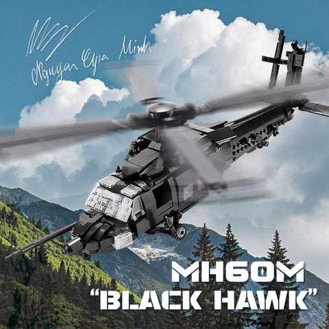 Mocsage MH60MBlack Hawk Military Copter Model(1057PCS) Mocsage MH60MBlack Hawk Military Copter Model(1057PCS)
