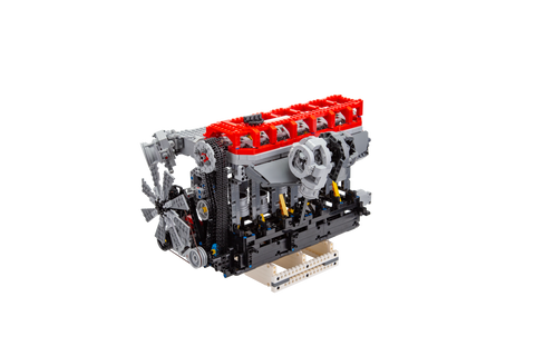 Mocsage Inline 6-Cylinder SOHC Turbocharged Engine Building Blocks Set (2013PCS) Mocsage Inline 6-Cylinder SOHC Turbocharged Engine Building Blocks Set (2013PCS)