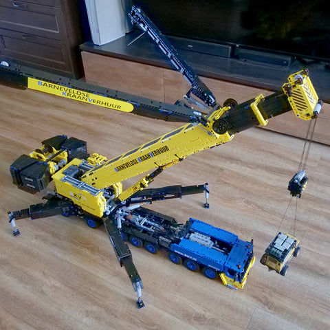 MOC Small Particles V3.0 1/20  2.4G RC Mobile LTM1750-9.1  All-terrain Crane Building Blocks  Construction Vehicle Model  (7778PCS) MOC Small Particles V3.0 1/20  2.4G RC Mobile LTM1750-9.1  All-terrain Crane Building Blocks  Construction Vehicle Model  (7778PCS)