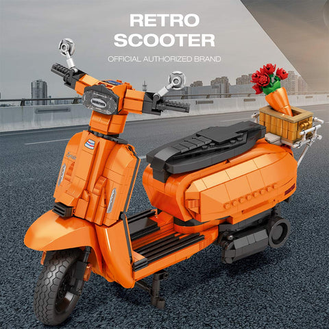 Y200 Extreme Style High-Power Scooter Building Blocks Set (1169PCS/Orange ) Y200 Extreme Style High-Power Scooter Building Blocks Set (1169PCS/Orange )