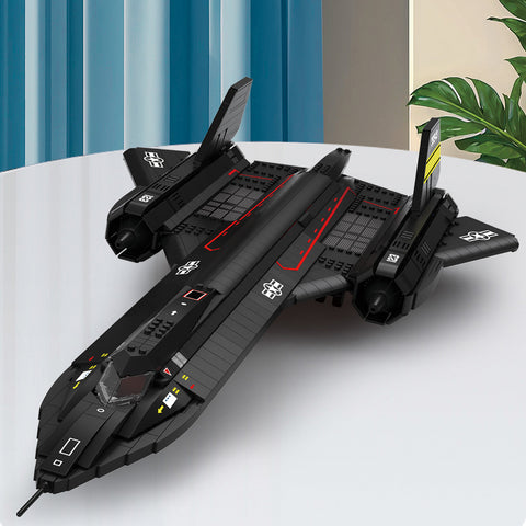 Mocsage SR71 Blackbird Tactical Aircraft Module MOC Building Blocks Set (1905PCS) Mocsage SR71 Blackbird Tactical Aircraft Module MOC Building Blocks Set (1905PCS)