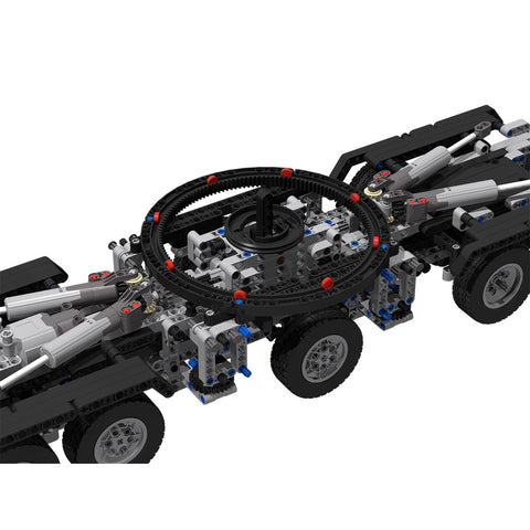 7778Pcs V3 1:20 2.4G 12-Motor  9-Bridge MOC Mobile  LTM1750-9.1 All-road RC Crane  Model DIY Small Particle  Building Block Kit - Red 7778Pcs V3 1:20 2.4G 12-Motor  9-Bridge MOC Mobile  LTM1750-9.1 All-road RC Crane  Model DIY Small Particle  Building Block Kit - Red