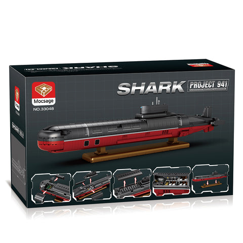 Mocsage 1/250 Scale Project 941 Nuclear Submarine Building Block Set (2895PCS) Mocsage 1/250 Scale Project 941 Nuclear Submarine Building Block Set (2895PCS)