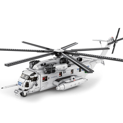 Mocsage MOC-127265 CH-53E Super Stallion 1/35 Scale Modern Military-themed Small Particles Building Blocks Set (2192PCS) Mocsage MOC-127265 CH-53E Super Stallion 1/35 Scale Modern Military-themed Small Particles Building Blocks Set (2192PCS)