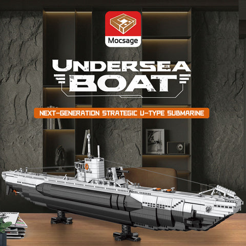 Mocsage U-TYPE Submarine Assembly Toy Building Blocks Set (3987PCS) Mocsage U-TYPE Submarine Assembly Toy Building Blocks Set (3987PCS)