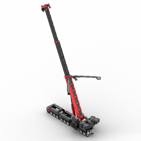 7778Pcs V3 1:20 2.4G 12-Motor  9-Bridge MOC Mobile  LTM1750-9.1 All-road RC Crane  Model DIY Small Particle  Building Block Kit - Red 7778Pcs V3 1:20 2.4G 12-Motor  9-Bridge MOC Mobile  LTM1750-9.1 All-road RC Crane  Model DIY Small Particle  Building Block Kit - Red