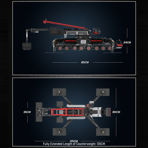 LG1750 Crane Model DIY Assembly Building Blocks Set (Dynamic Version/12135PCS/Red&Black) LG1750 Crane Model DIY Assembly Building Blocks Set (Dynamic Version/12135PCS/Red&Black)