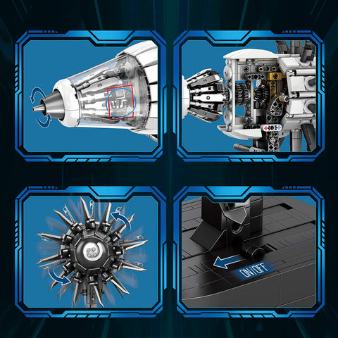 Mocsage MOC-180038 CFM-RISE Open Rotor Engine Building Blocks Set(1351PCS) Mocsage MOC-180038 CFM-RISE Open Rotor Engine Building Blocks Set(1351PCS)