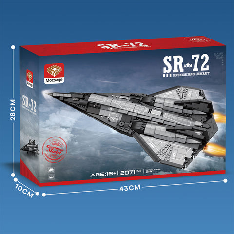 Mocsage 1/35 Darkstar SR-72 UAV Model DIY Assembly Building Blocks Set (2071PCS) Mocsage 1/35 Darkstar SR-72 UAV Model DIY Assembly Building Blocks Set (2071PCS)