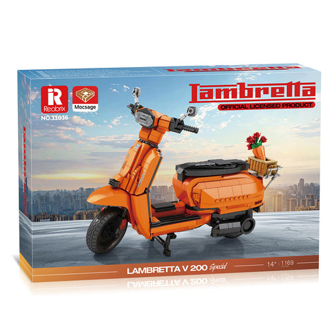 Y200 Extreme Style High-Power Scooter Building Blocks Set (1169PCS/Orange ) Y200 Extreme Style High-Power Scooter Building Blocks Set (1169PCS/Orange )