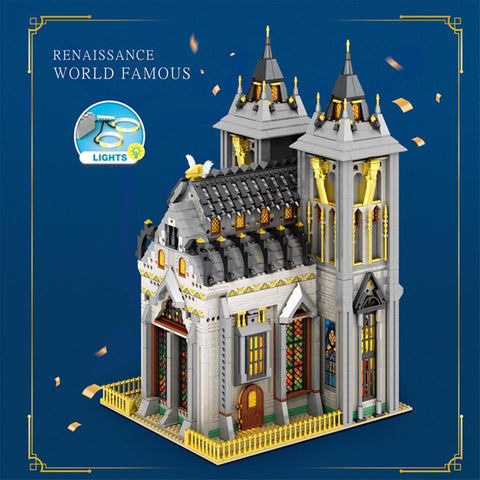 Medieval Church Building Blocks  MOC Toy STEM Set(3468pcs) Medieval Church Building Blocks  MOC Toy STEM Set(3468pcs)