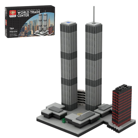 Mocsage 1/2000 Scale World Trade Center (1973-2001) Micro Parts Building Blocks Set (982PCS) Mocsage 1/2000 Scale World Trade Center (1973-2001) Micro Parts Building Blocks Set (982PCS)