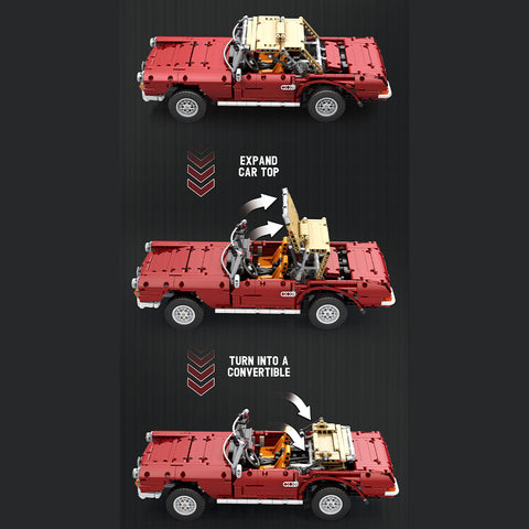 RC Vintage 280SL Sports Car  Model Building Blocks Toys STEM  Set (1578PCS) RC Vintage 280SL Sports Car  Model Building Blocks Toys STEM  Set (1578PCS)