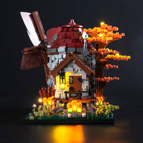 Windmill Model Building Blocks  Set Light Module Deco Kit  (Yellow) Windmill Model Building Blocks  Set Light Module Deco Kit  (Yellow)