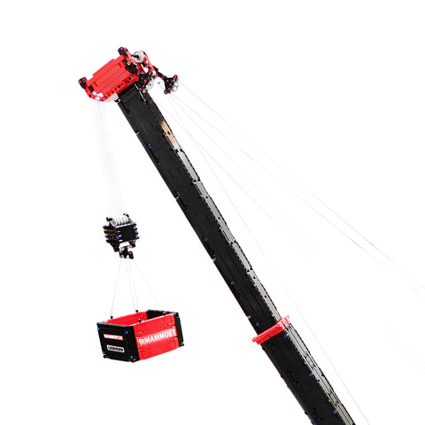 7778Pcs V3 1:20 2.4G 12-Motor  9-Bridge MOC Mobile  LTM1750-9.1 All-road RC Crane  Model DIY Small Particle  Building Block Kit - Red 7778Pcs V3 1:20 2.4G 12-Motor  9-Bridge MOC Mobile  LTM1750-9.1 All-road RC Crane  Model DIY Small Particle  Building Block Kit - Red