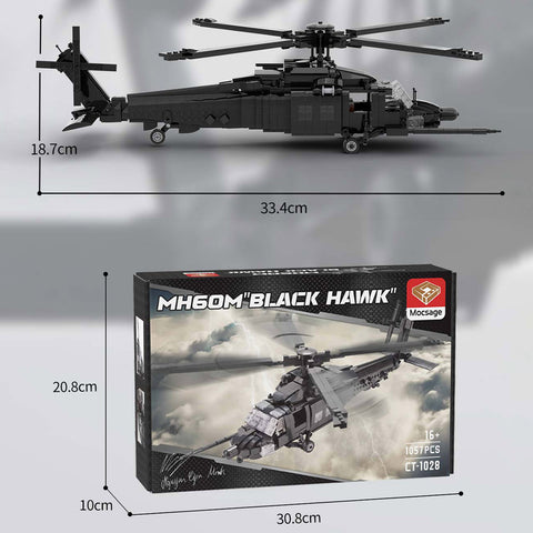 Mocsage MH60MBlack Hawk Military Copter Model(1057PCS) Mocsage MH60MBlack Hawk Military Copter Model(1057PCS)