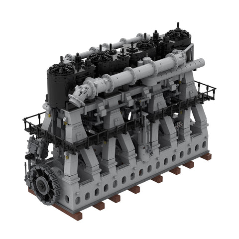 MOC-157380 Titanic Reciprocating Triple Expansion Steam Engine Small Particles Building Blocks Set (6584PCS)