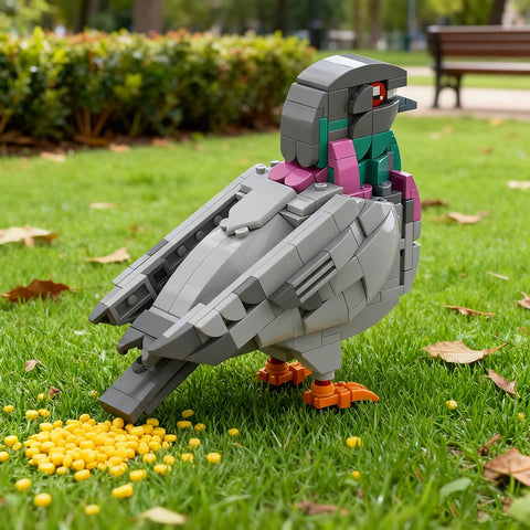 Mocsage MOC-208738 Feral Pigeon Building Blocks Set (255PCS)