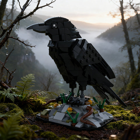 Mocsage MOC-217187 Raven Bird Building Blocks Set (357PCS)