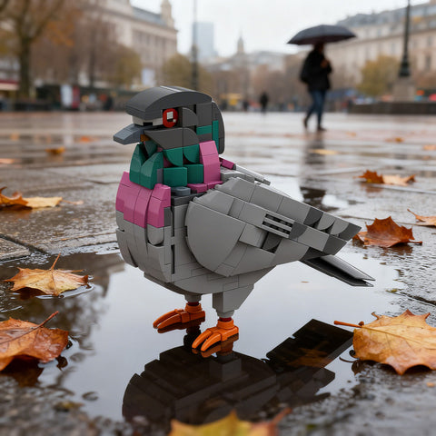 Mocsage MOC-208738 Feral Pigeon Building Blocks Set (255PCS)